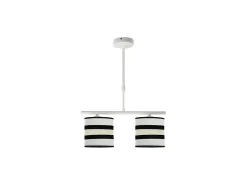 Lampara Karla Blanca/beis Regulable Modelo