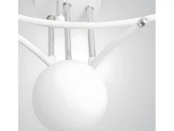 Lampara La Habana 4xg9 Blanco/cromo 59x59x25 Cm