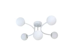 Lampara La Habana 5xg9 Blanco/cromo 48x46x22 Cm