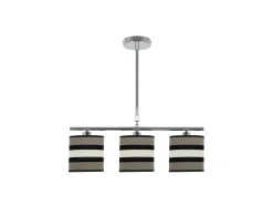 Lampara Lineal De 3 Luces Modelo Karla Topo/beis