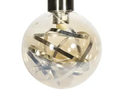 Lampara Modelo Varanasi Cuero De 6 Luces