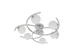 Lampara Plafon 6 Luces Modelo Conil Color Cromo
