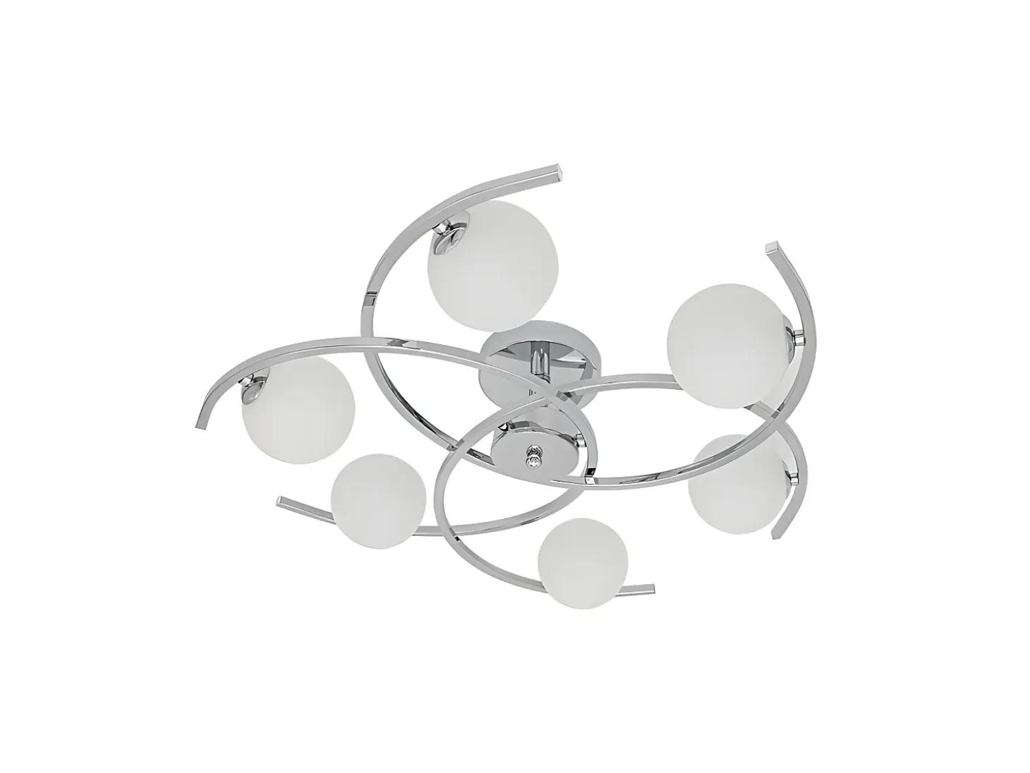 Lampara Plafon 6 Luces Modelo Conil Color Cromo