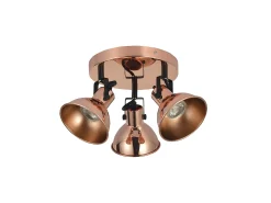 Lampara Plafon Arabia 3xgu10 Cobre Bombillas No Incluidas
