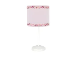 Lampara Sobremesa Cenefa Rosa 1xe14 De .