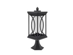 Lampara Sobremuro Pequeño Exterior Garden Negro De