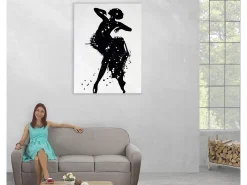 Óleo bailarina pintado a mano