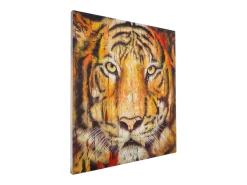Óleo tigre pintado a mano