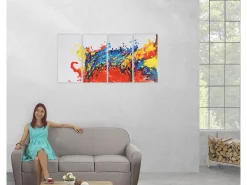 Óleo Wave pintado a mano
