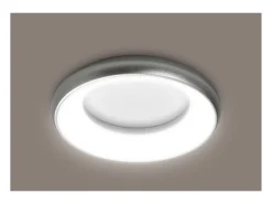 Lámapra de techo FRED estilo moderno - D. 29,8 cm - circular - LED SMD 25W - 1850 Y 3K - 120º Y 125º - IP40 - aluminio y policarbonato opal -blanco