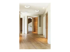 Lámapra de techo FRED estilo moderno - D. 40 cm - circular - LED SMD 35W - 2940 Y 3K - 120º Y 125º - IP40 - aluminio y policarbonato opal - blanco