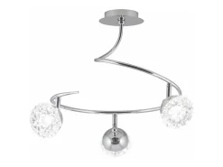 Lámpara 3 luces cromo modelo Azalea 38 cm (alto)50 cm(ancho)50 cm(fondo)