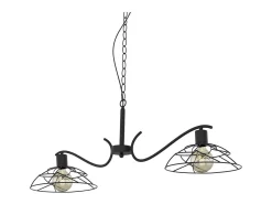 Lámpara 2 luces modelo Farrel acabado negro 40 cm(alto) 103 cm(ancho) 30 cm (fondo)
