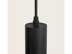 Lámpara Colgante Aluminio Aritz 4 Focos Negro