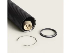 Lámpara Colgante Aluminio Aritz 4 Focos Negro