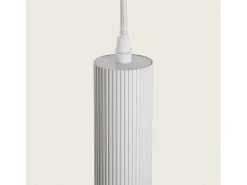 Lámpara Colgante Aluminio Aritz 4 Focos Blanco