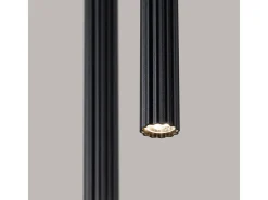 Lámpara colgante Arche moderno de acero - 2 fuentes luminosas - L.15 x A.118 cm - negro