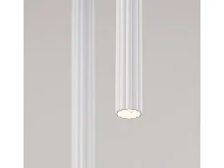 Lámpara colgante Arche moderno de acero - 2 fuentes luminosas - L.15 x A.118 cm - blanco