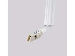 Lámpara colgante Arche moderno de acero - 2 fuentes luminosas - L.15 x A.118 cm - blanco