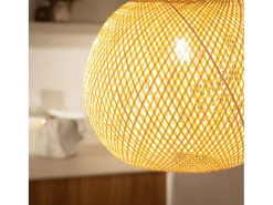Lámpara Colgante Bambú Llata Natural