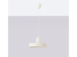 Lámpara Colgante Bilo Moderno De Acero - 1 Fuentes Luminosas - L.35 X A.120 Cm - Beige