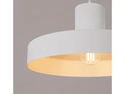 Lámpara Colgante Bilo Moderno De Acero - 1 Fuentes Luminosas - L.35 X A.120 Cm - Blanco