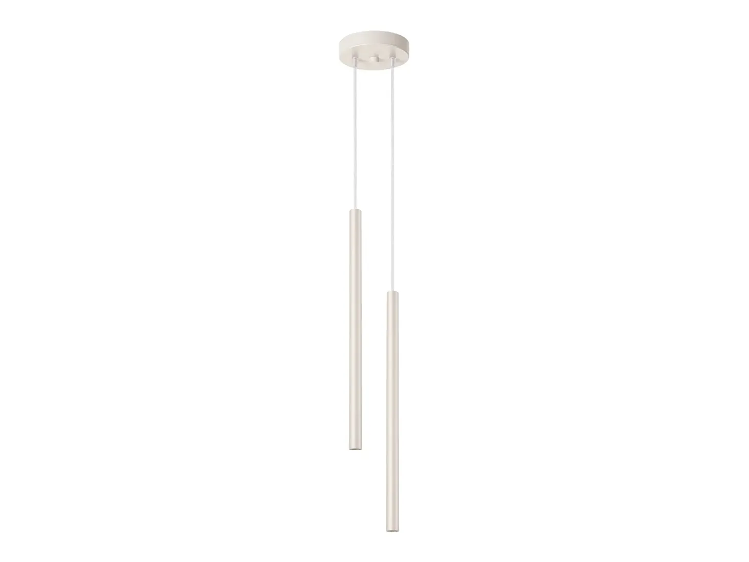 Lámpara colgante Brill moderno de acero - 2 fuentes luminosas 3000K - L.15 x A.104 cm - beige