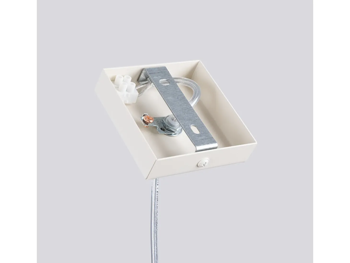 Lámpara colgante Brill moderno de acero - 1 fuentes luminosas 4000K - L.8 x A.114 cm - beige