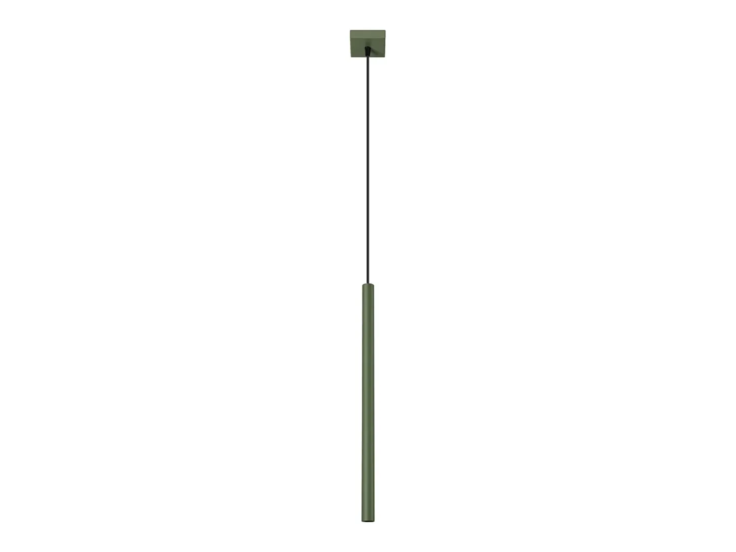 Lámpara colgante Brill moderno de acero - 1 fuentes luminosas 4000K - L.8 x A.114 cm - verde oliva