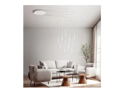 Lámpara colgante CONE Blanco mate 9x7W 3000K Perenz