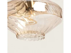 Lámpara Colgante Cristal Blas Ámbar