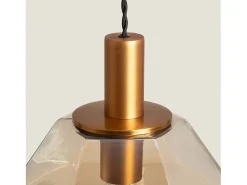 Lámpara Colgante Cristal Diamound Ámbar