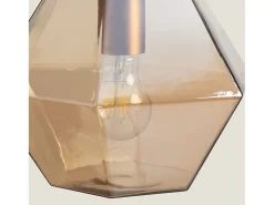 Lámpara Colgante Cristal Diamound Ámbar