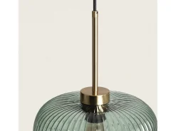 Lámpara Colgante Cristal Edwin Verde