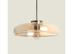 Lámpara Colgante Cristal Hipo Ámbar