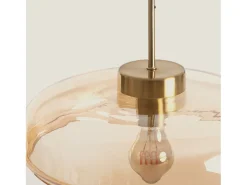 Lámpara Colgante Cristal Hipo Ámbar