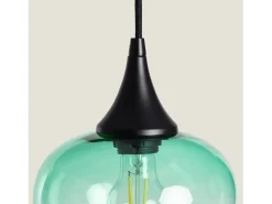 Lámpara Colgante Cristal Manzana Verde