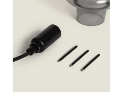 Lámpara Colgante Cristal Telder Gris Humo