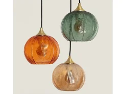 Lámpara Colgante Cristal Tri Klimt Multicolor