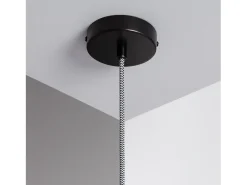 Lámpara Colgante Cristal Vaca Negro
