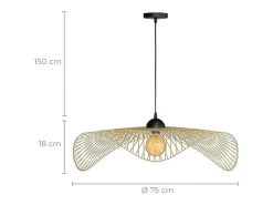 Lámpara colgante D75 cm en bambú - Jipi