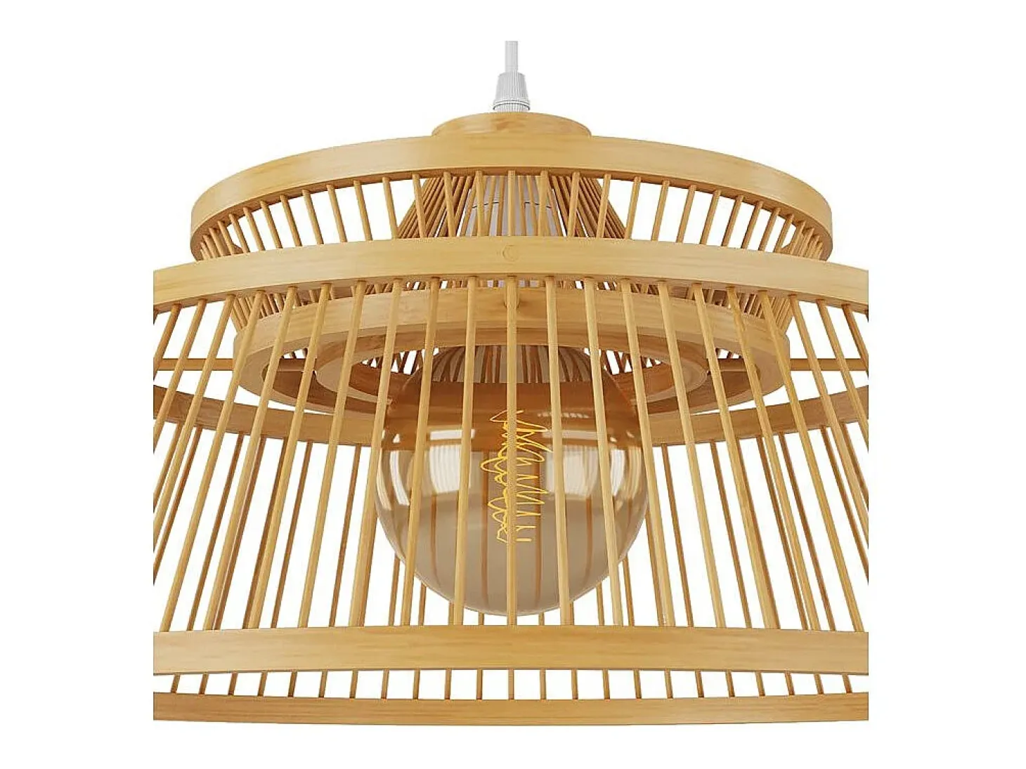 Lámpara colgante de bambú natural 36 cm - Tahaa