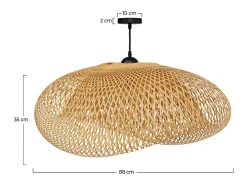 Lámpara colgante de bambú natural D88 cm - Anya
