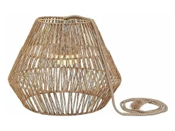 Lámpara colgante de exterior de ratán con led Sisine nature