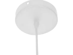 Lámpara colgante de madera y papel tejido