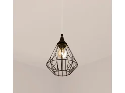 Lámpara colgante de metal con cableado Flave