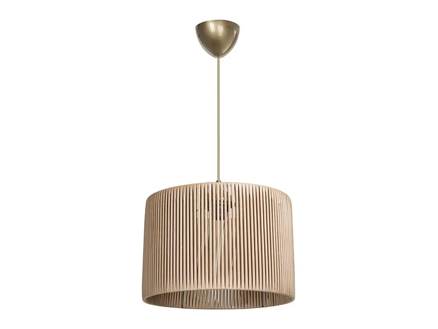Lámpara Colgante E27 Natural D30x75cm Plafón Con Difusión Suave