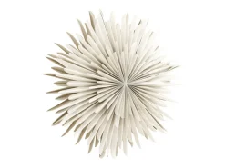 Lámpara colgante estrella de Navidad con papel claro Sälen Ø60cm color beige.