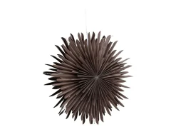 Lámpara colgante estrella de Navidad Sälen con papel claro Ø60cm color marrón.