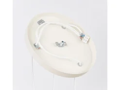 Lámpara colgante Estria desván de acero/aluminio - 3 fuentes luminosas - L.30 x A.120 cm - beige